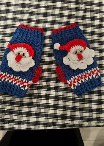 NOEL BABA Renkli Örgü Kadın Eldivenleri - Görsel 2