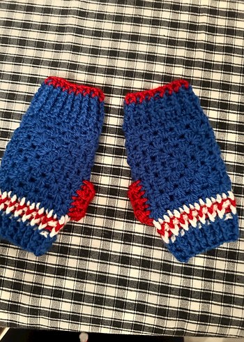 NOEL BABA Renkli Örgü Kadın Eldivenleri - Görsel 3