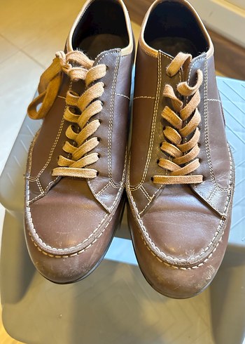 İNCİ 41 numara Klasik Parlak Kahverengi Erkek Ayakkabı Bağcıklı - Görsel 2