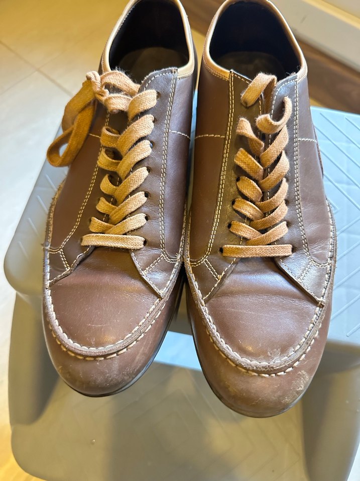 İNCİ 41 numara Klasik Parlak Kahverengi Erkek Ayakkabı Bağcıklı - Görsel 2