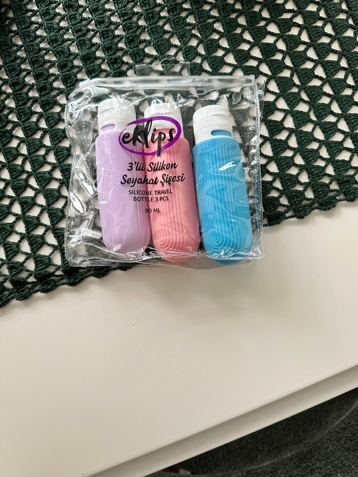 3'lü Silikon Seyahat Şişesi Seti gratis ten alındı - Görsel 2