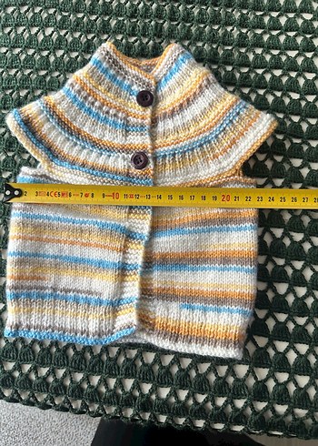 0/4ay PREMATÜRE BEBEK Örgü Yelek - Görsel 2