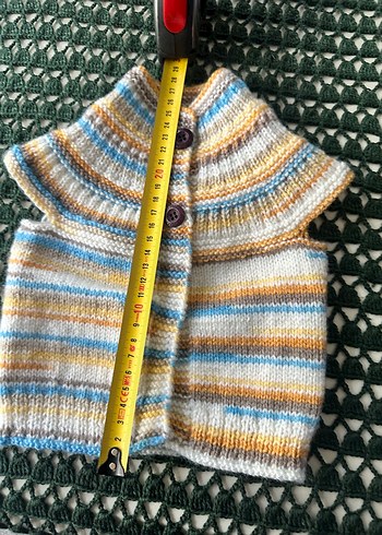 0/4ay PREMATÜRE BEBEK Örgü Yelek - Görsel 4