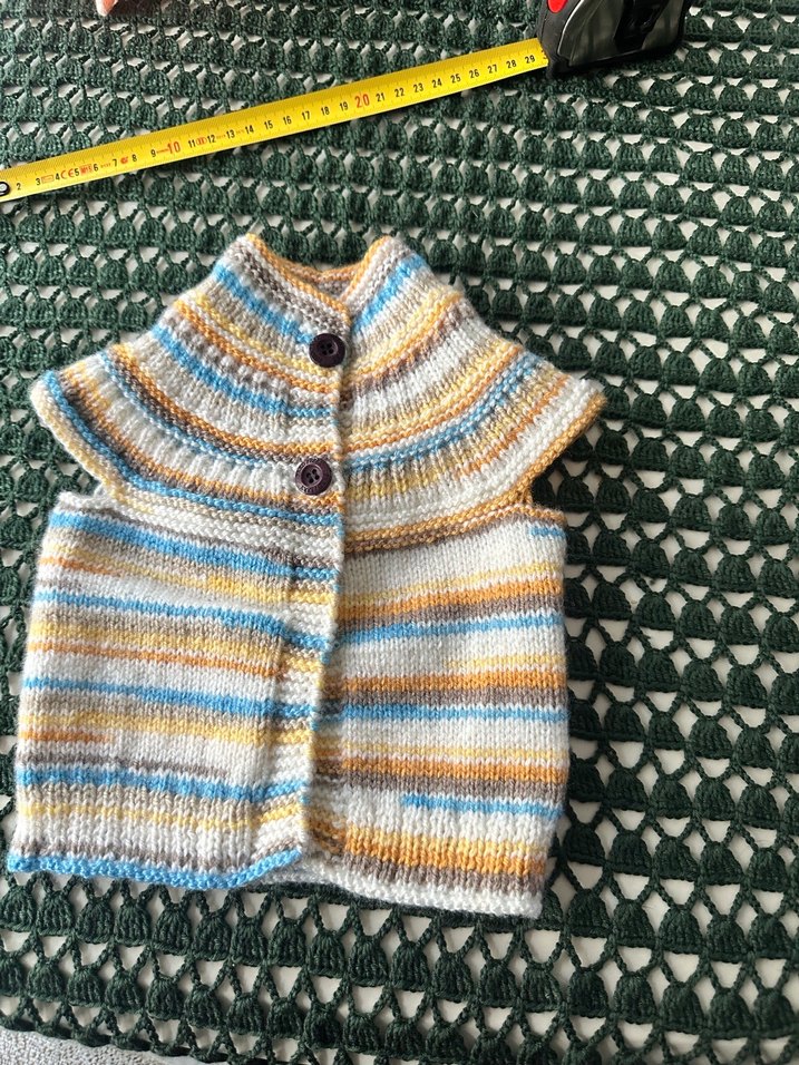 0/4ay PREMATÜRE BEBEK Örgü Yelek - Görsel 3