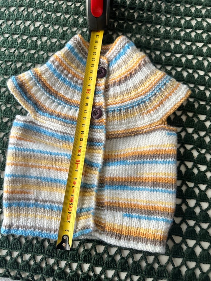 0/4ay PREMATÜRE BEBEK Örgü Yelek - Görsel 4