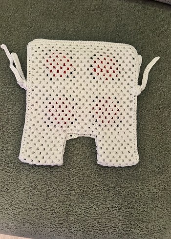 Nakışlı Renkli Örgü Kız Yelek - Görsel 3