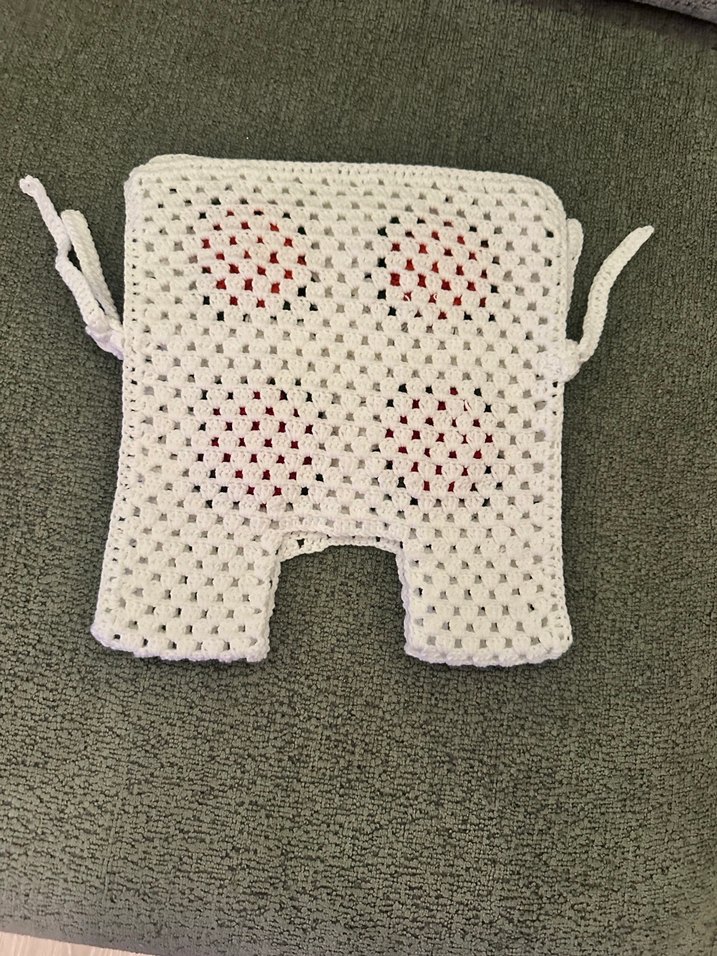 Nakışlı Renkli Örgü Kız Yelek - Görsel 3