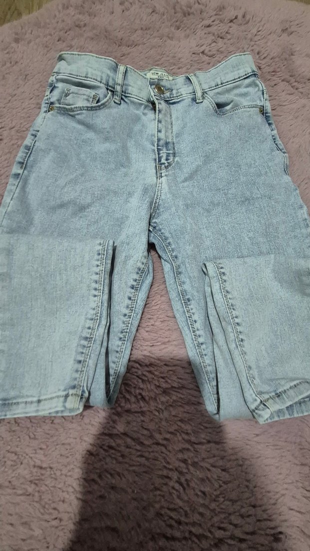 Gri Kadın Denim Pantolon likralıdır 2 defa giyildi - Görsel 3