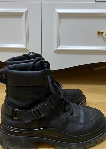 DERIMOD Siyah Platform Topuklu Kadın Bot - Görsel 7