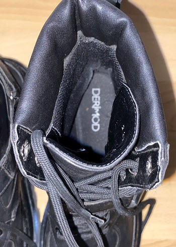 DERIMOD Siyah Platform Topuklu Kadın Bot - Görsel 9