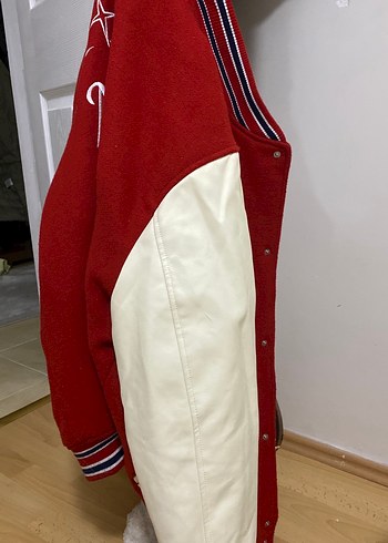 Kızlar İçin Kırmızı Street Wear Ceket - Görsel 6