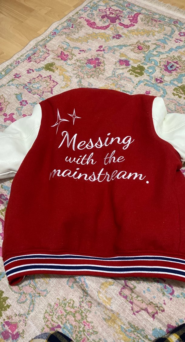 Kızlar İçin Kırmızı Street Wear Ceket - Görsel 3