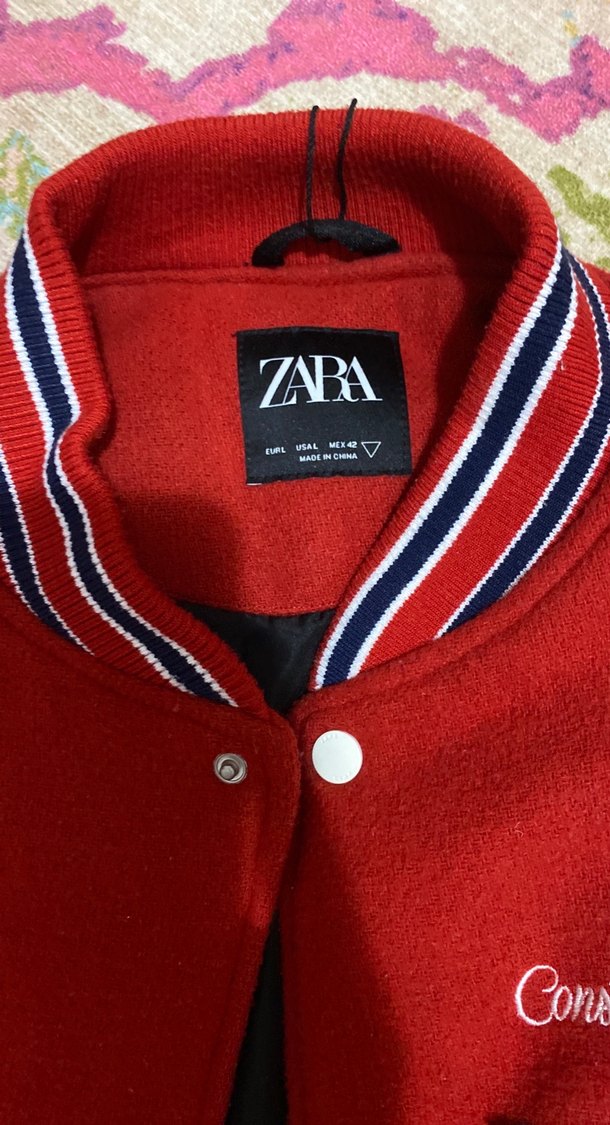 Kızlar İçin Kırmızı Street Wear Ceket - Görsel 5