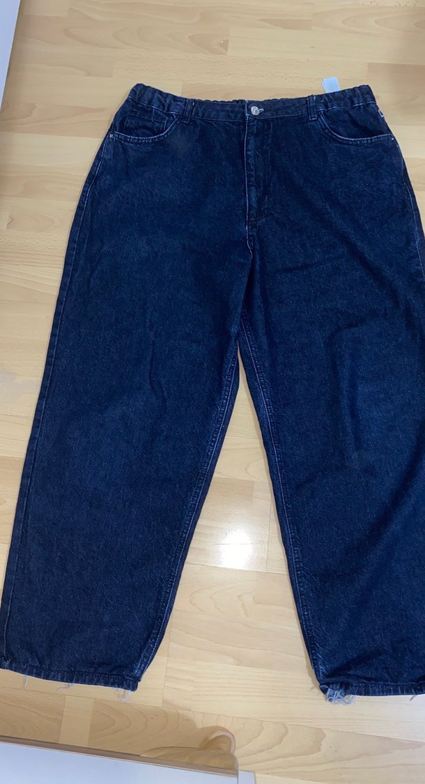 DEFACTO Lacivert Kadın Denim Bol Kesim Pantolon - Görsel 2