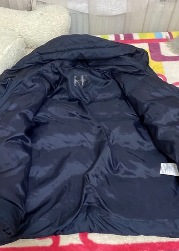 Boynwr Kadın Lacivert oversıze  Kışlık Mont - Görsel 5