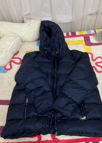 Boynwr Kadın Lacivert oversıze  Kışlık Mont - Görsel 3