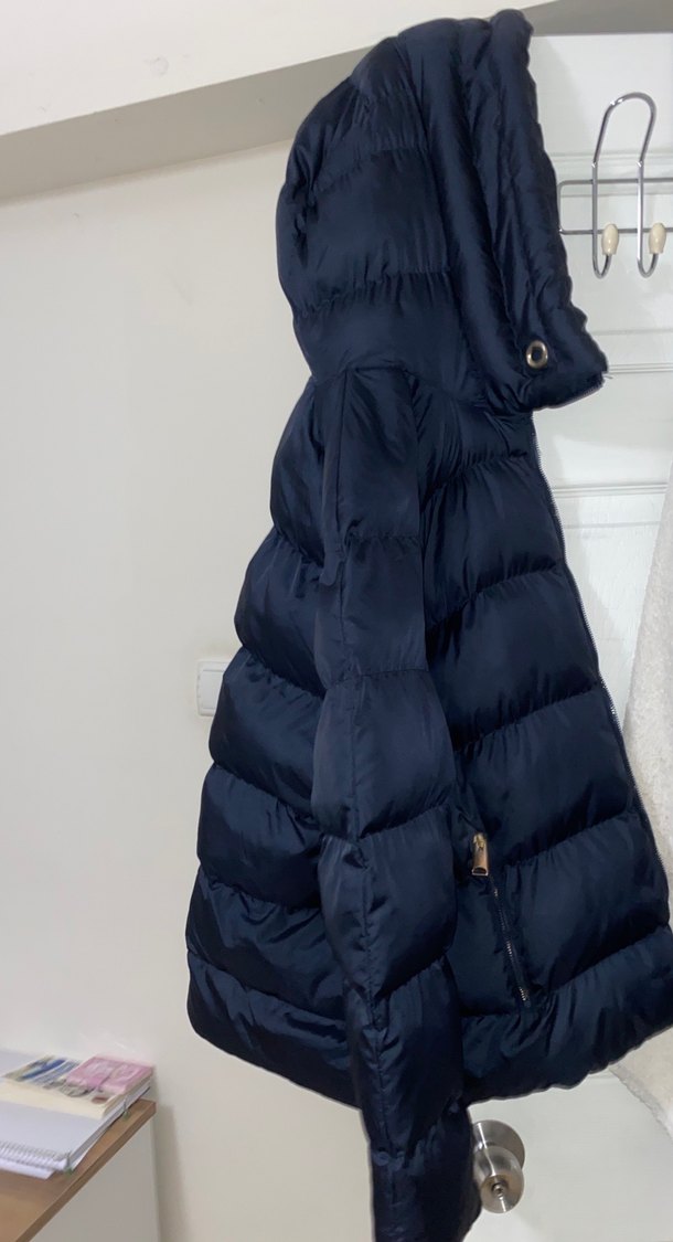 Boynwr Kadın Lacivert oversıze  Kışlık Mont - Görsel 2