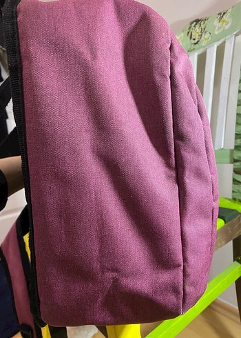 Fermuarlı Mor Kadın Sırt Çantası - Görsel 6