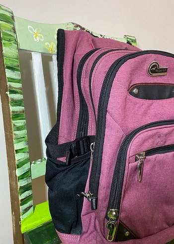 Fermuarlı Mor Kadın Sırt Çantası - Görsel 2