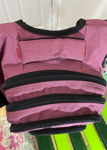 Fermuarlı Mor Kadın Sırt Çantası - Görsel 5