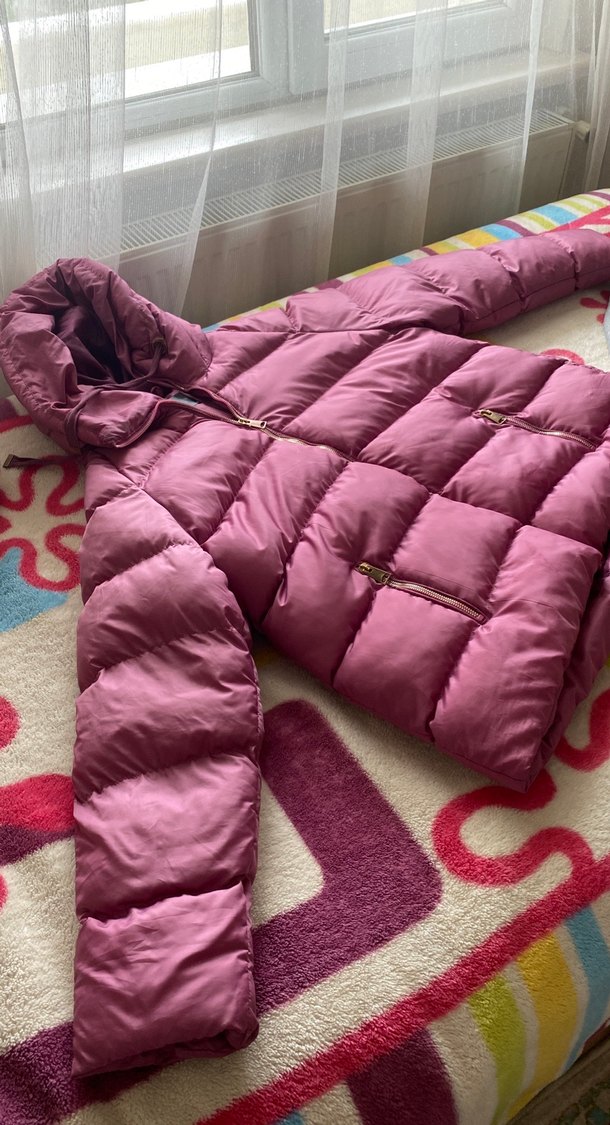 Boynerden Kapüşonlu Şişme Mont  44 Beden - Görsel 2