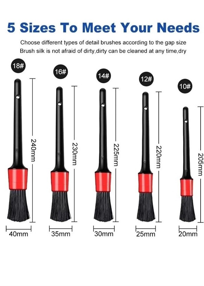 KYLE XM 5 Adet Detaylı Oto Temizleme Fırçası - Görsel 2
