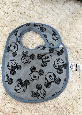 Gri Desenli Bebek Önlüğü Mickey Mouse - Görsel 2