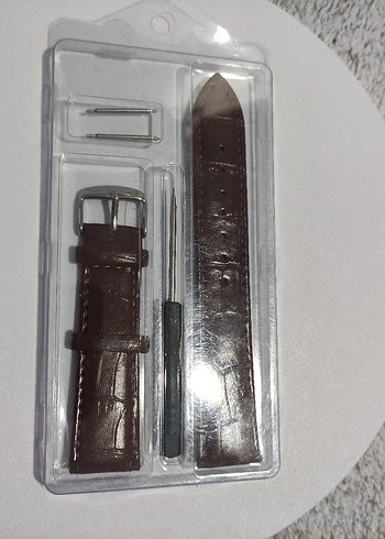 20mm Deri Kadın&Erkek Unisex Kahverengi Kol Saati Kordonu - Görsel 4