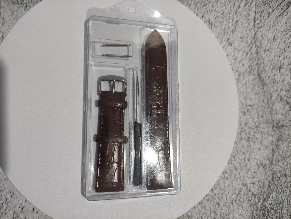 20mm Deri Kadın&Erkek Unisex Kahverengi Kol Saati Kordonu - Görsel 4