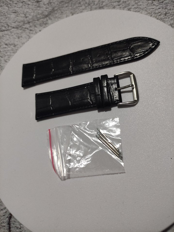 24mm Deri Kadın&Erkek Unisex Siyah Kol Saati Kordonu - Görsel 4