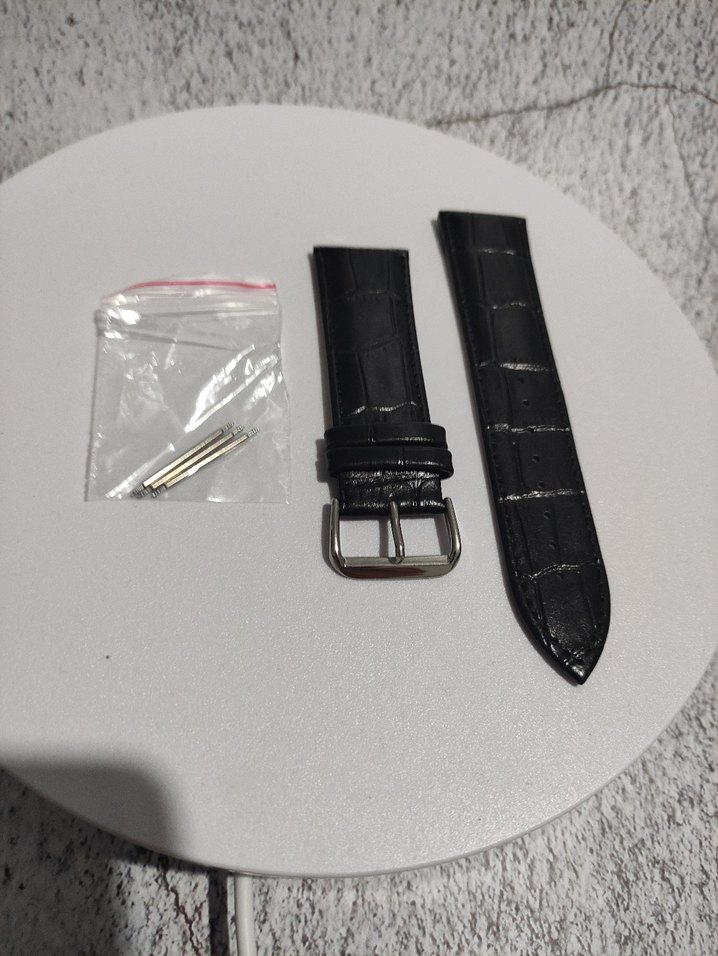 24mm Deri Kadın&Erkek Unisex Siyah Kol Saati Kordonu - Görsel 3