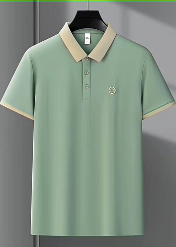 Düğmeli Yeşil Erkek Polo Tişört - Görsel 2