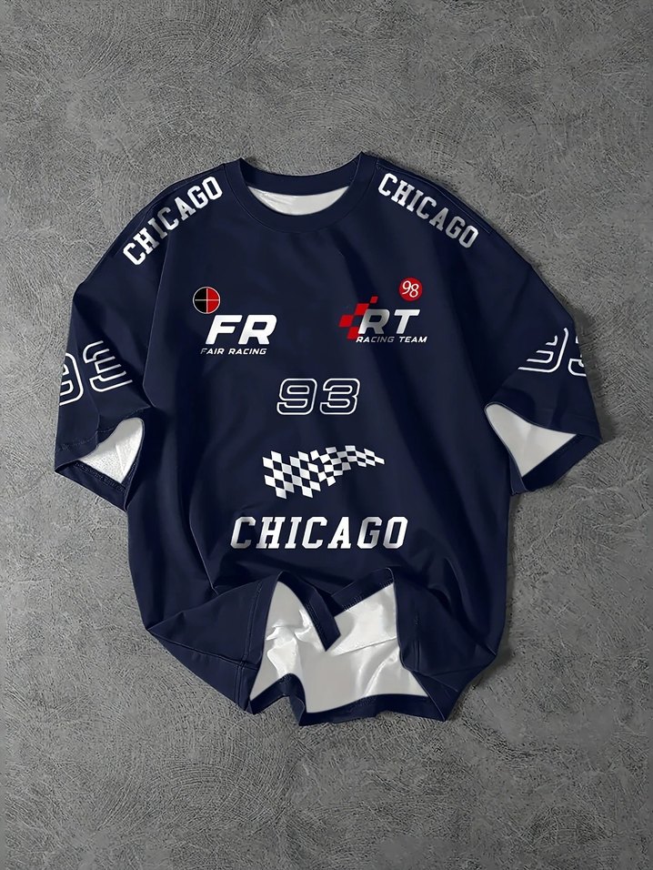 2025 yeni erkek tişört Chicago 93 - Görsel 2