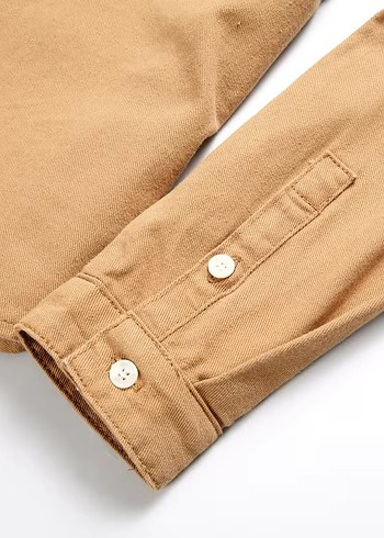 Erkek Yırtık Detaylı Uzun Kollu Kot Gömlek (Yurtdışı Ürün) - Görsel 6