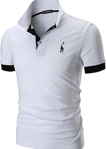 Erkek Polo Gömlek Yazlık Kısa Kollu Kontrast Placket Tişört - Görsel 3