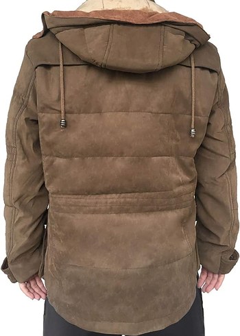 Erkek Kapüşonlu Günlük Rüzgarlık Mont Polar Askeri Parka - Görsel 3