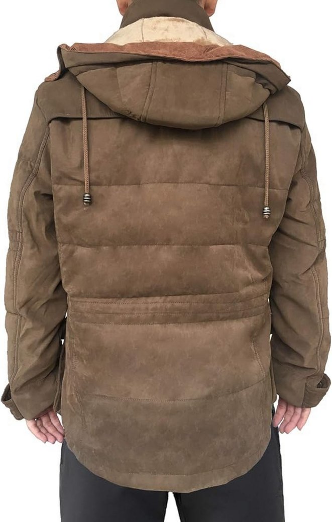 Erkek Kapüşonlu Günlük Rüzgarlık Mont Polar Askeri Parka - Görsel 3