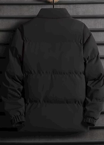 Erkek İçi Kürklü Dik Yaka Şişme Mont - Görsel 4