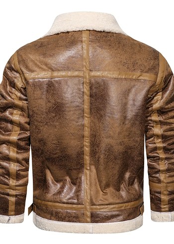 Erkek İçi Kürklü Bomber Ceket (YURTDIŞI ÜRÜN) - Görsel 2