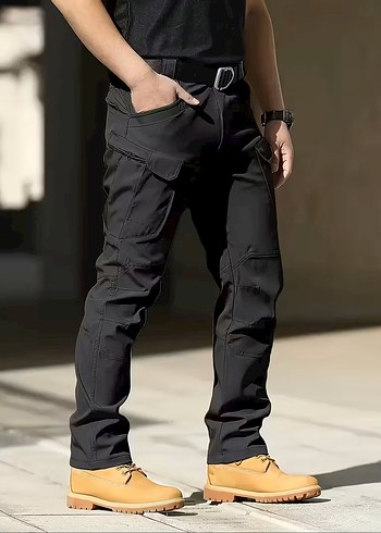 E118 Taktical Cargo Pantolon İthal Likralı Outdoor Motorcu - Görsel 2