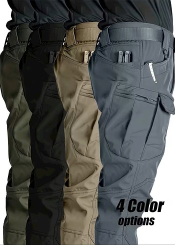 E118 Taktical Cargo Pantolon İthal Likralı Outdoor Motorcu - Görsel 5