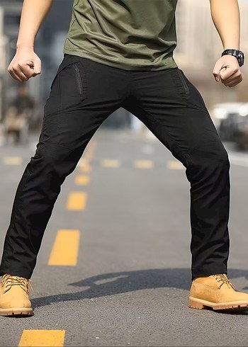 E120 Erkek Taktiksel Pantolon Çok Cepli Nefes Alabilir Outdoor - Görsel 4