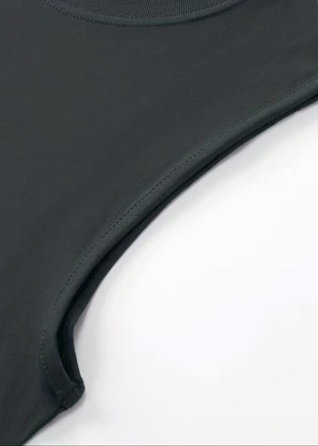 E109 Erkek I Hate People Baskılı Kolsuz Tişört füme - Görsel 4