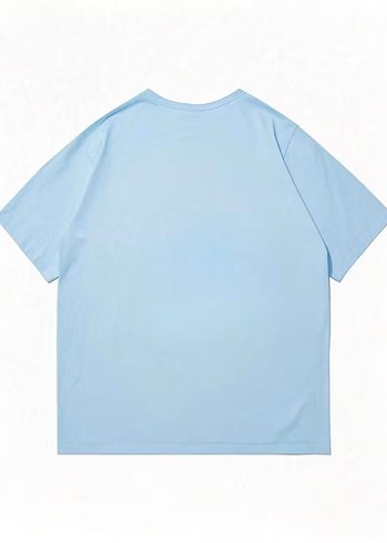 E103 Erkek Kısakol Tişört Turkuaz - Görsel 2