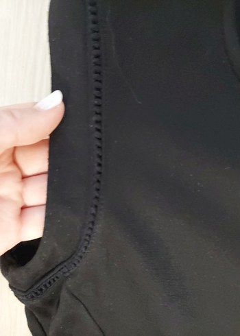 l Beden siyah Renk Siyah Kolsuz Midi Boy Kloş Elbise