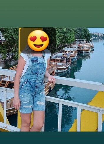 salopet kot şort