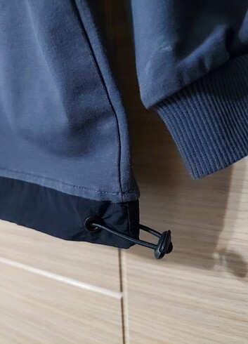 12-13 Yaş Beden gri Renk kapşonlu sweatshirt