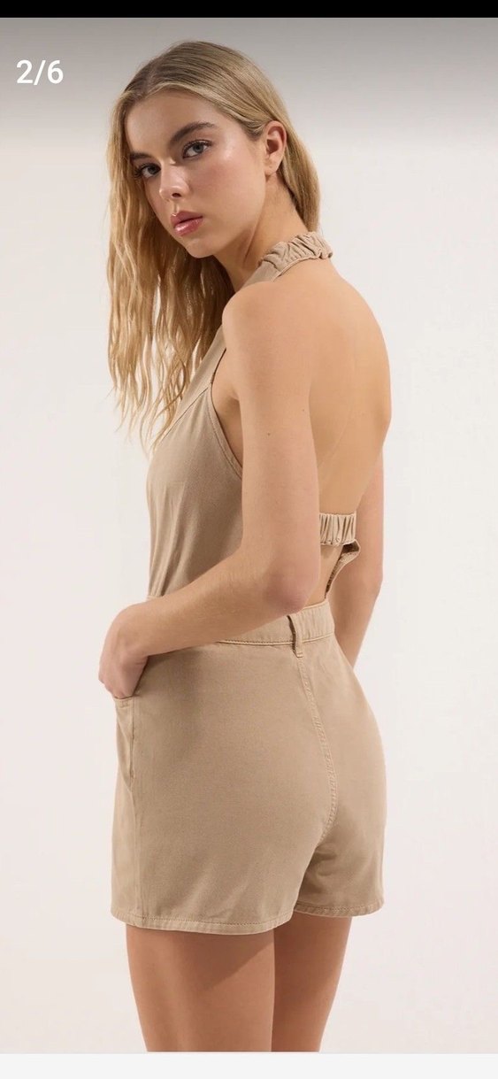 Mini şort tulum - Görsel 2
