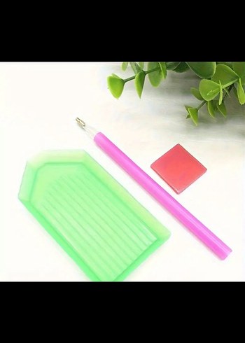 Lilyum Çiçeği Elmas Boyama Seti - Görsel 4