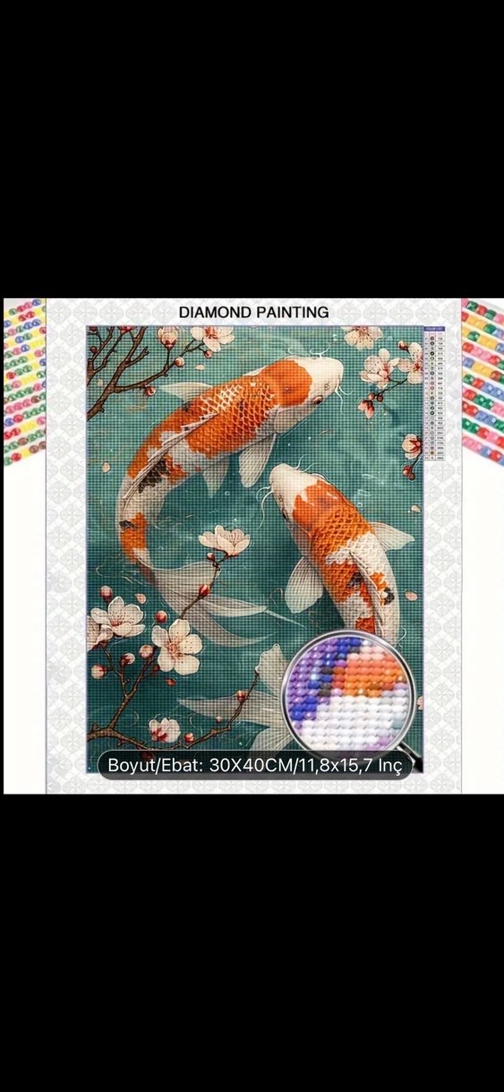 Koi Balığı Elmas Boyama Seti - Görsel 2